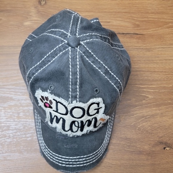 COPY - KBethos “Dog Mom” Distressed Embroidered Patch Baseball Cap - Picture 7 of 10